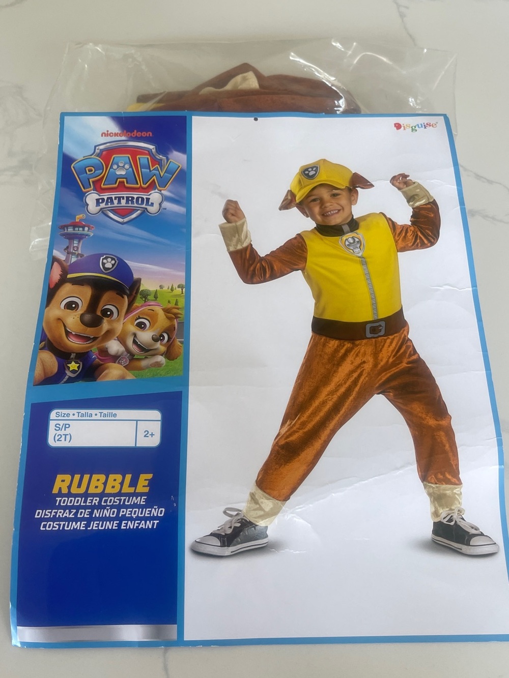 Paw Patrol Rubble Costume - Yellow & Brown